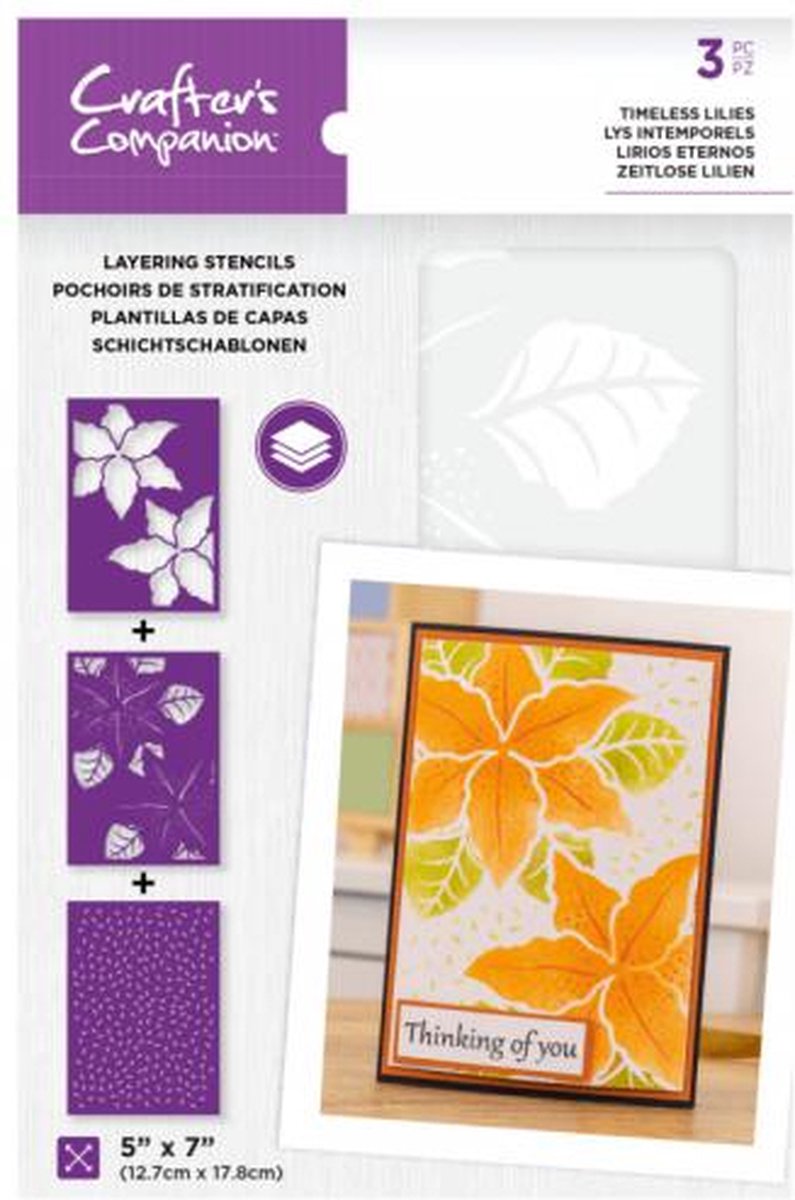 CC - Layering Floral Stencil - Timeless Lilies